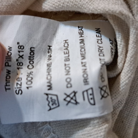 Redearth Macrame 18" X 18" Throw Pillow Cover Accent‎ Pillow - Picture 5 of 6